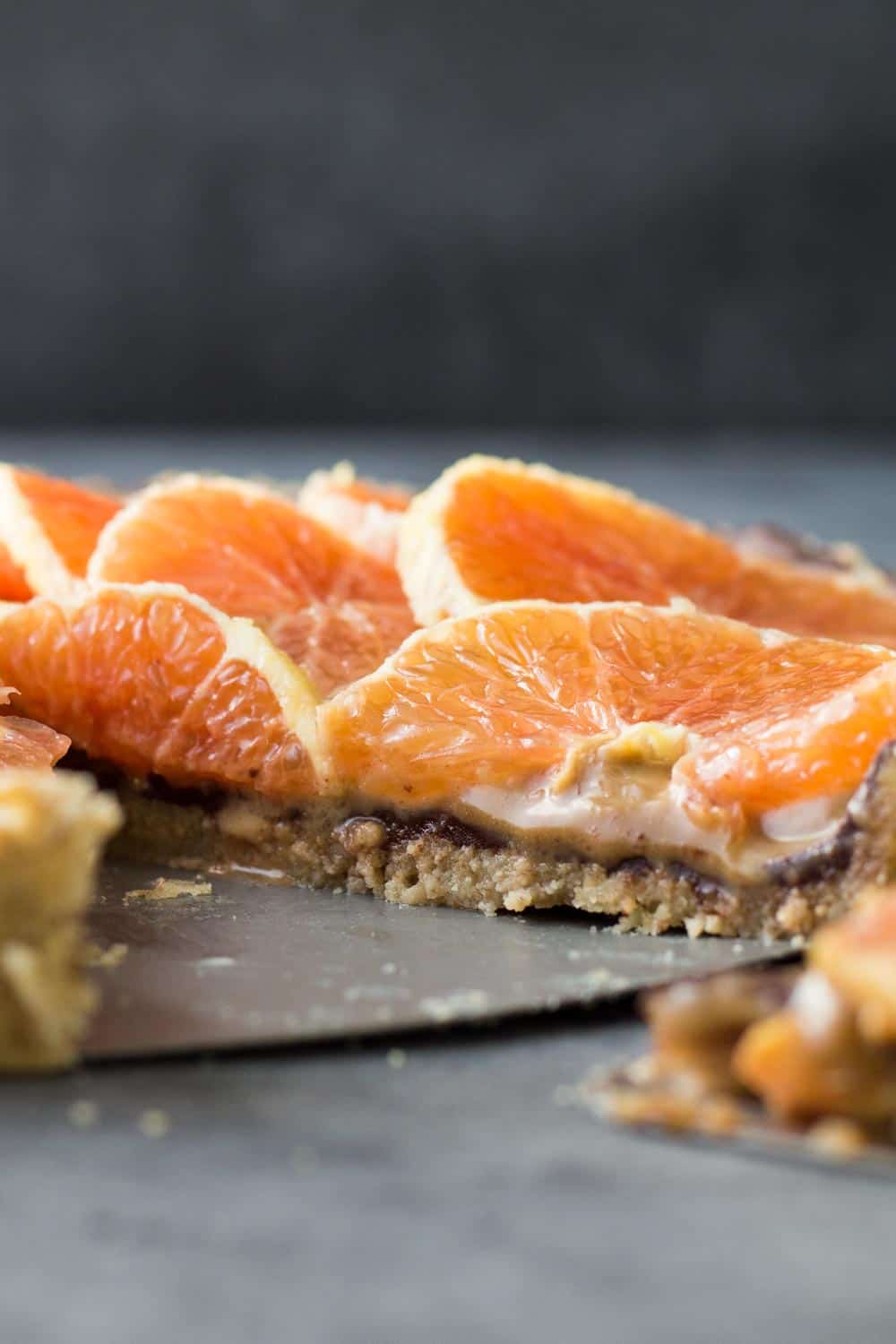 Texture of Chocolate Orange Tart