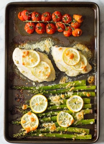 Lemon chicken asparagus