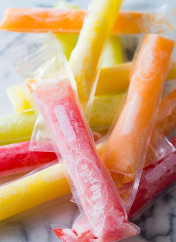 Sugar-free ice pops