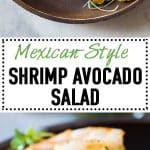 Shrimp, avocado, tomato, arugula and grapefruit with cilantro dressing. Imagine the flavor explosion when you take a bite of this Shrimp Avocado Salad!