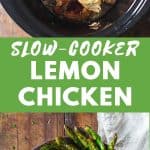 Slow Cooker Lemon Chicken with Potatoes and Asparagus
