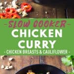Slow Cooker Chicken Curry Pinerest Image