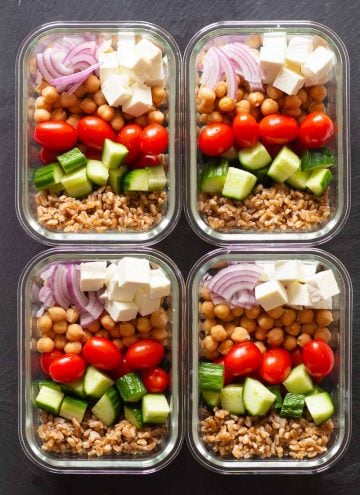 4 Vegetarian Meal Prep Bowls