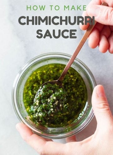 Chimichurri Sauce in a jar