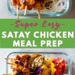 Satay Chicken Pin Collage