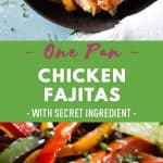 Chicken Fajitas Pin Collage