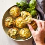 Herb Egg Muffins on a plate