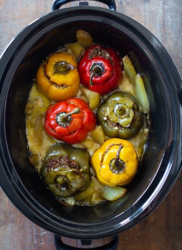 Stuffed Peppers in a Slow Cooker