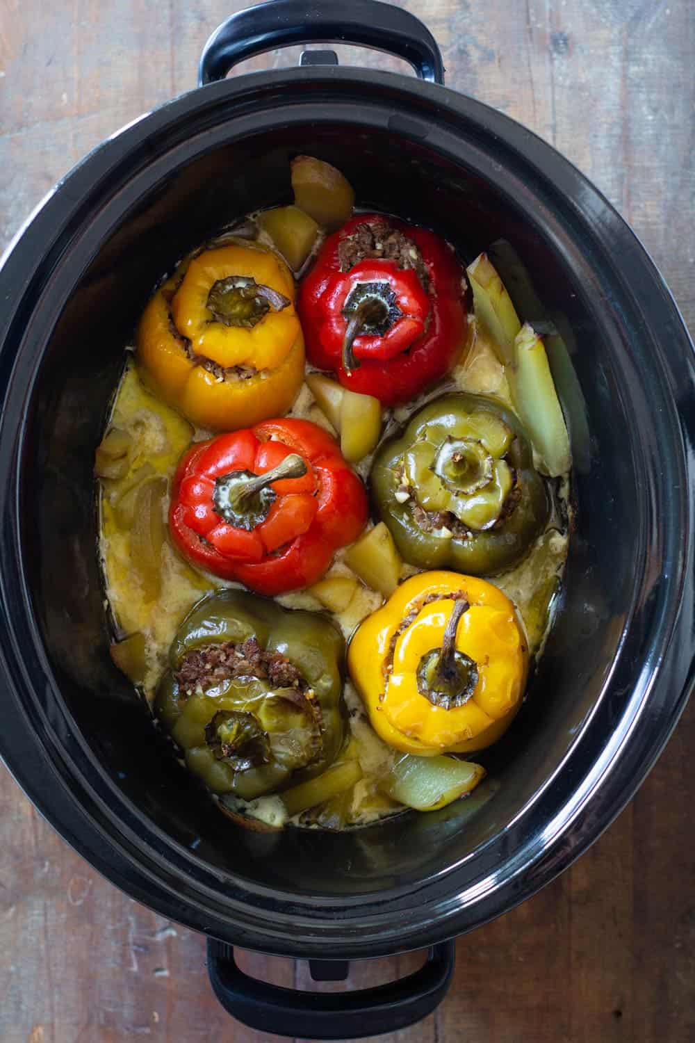 Stuffed Peppers in a Slow Cooker
